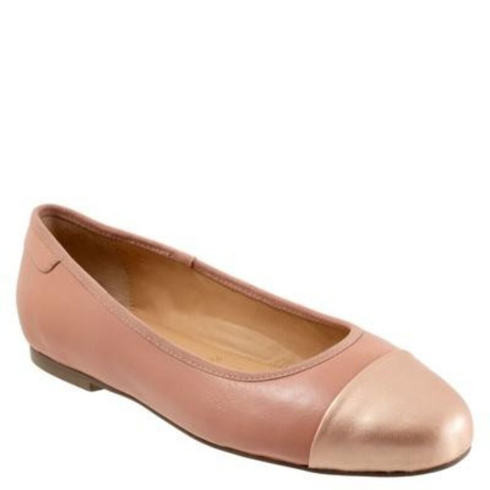 NWT Trotters Women's Clara Flats - Pale pink/champagne - Picture 7 of 7